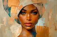 Portrait moderne et abstrait