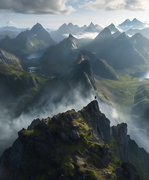 Über den Gipfeln: Dolomiten von fernlichtsicht