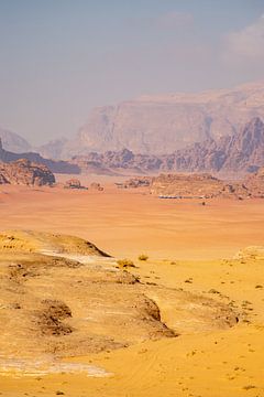 Het mars landschap van de Wadi Rum woestijn von Kris Ronsyn