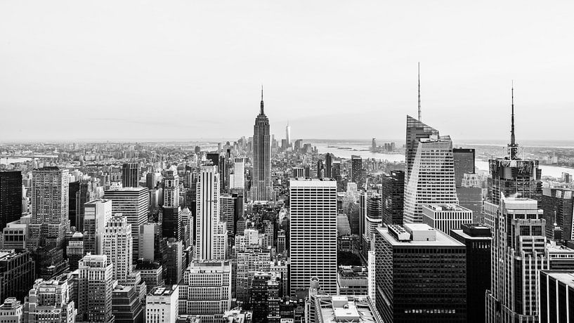 Skyline von New York von Dennis Wierenga