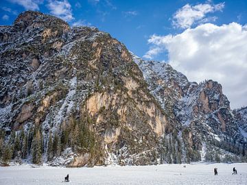 Pragser Wildsee im Winter