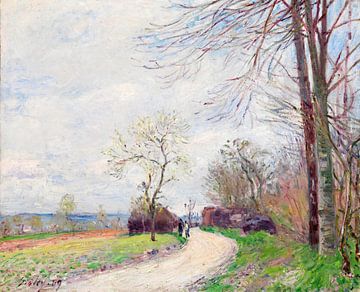 Alfred Sisley,Butters Road in de lente van 1889