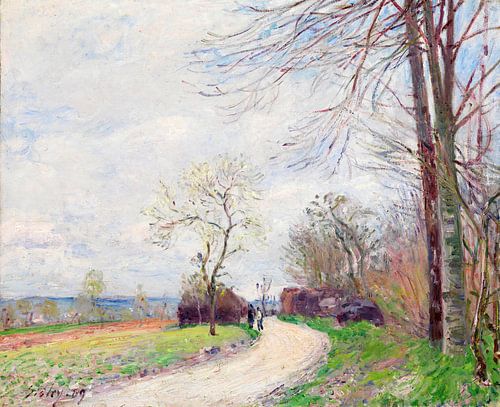 Alfred Sisley,Butters Road in de lente van 1889