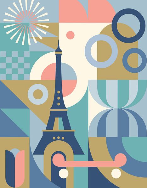Eifelturm von Paris Kunst Liebe von Art Kingdom