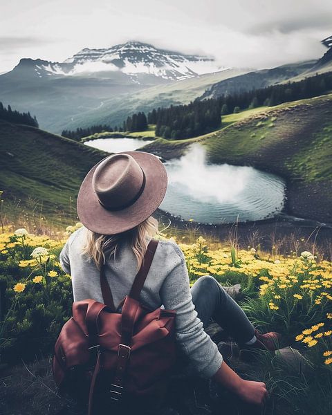 Ruhe am Bergsee von fernlichtsicht