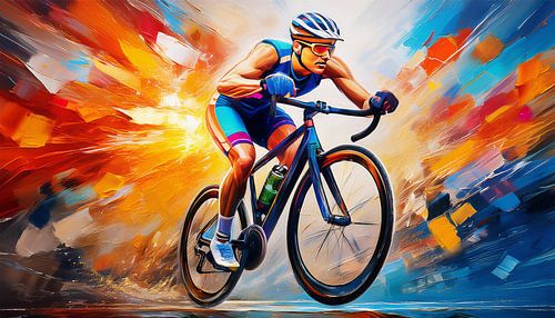 Fietsen met kunstmatige kleurstoffen