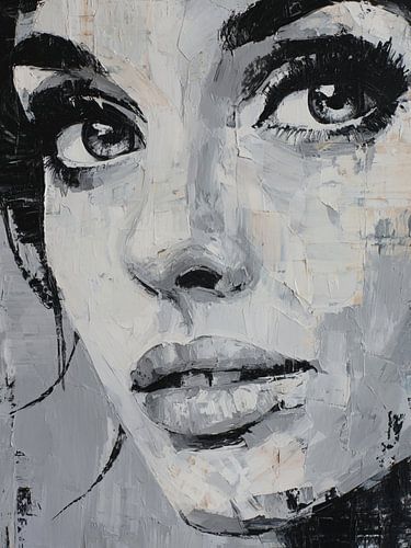 Portrait abstrait moderne