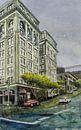 San Francisco Powell Street - Watercolor painting by WatercolorWall thumbnail