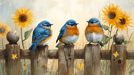 Les Bluebirds - Réunion du matin sur Joseph S Giacalone Photography