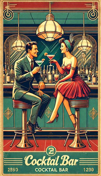 Cocktail bar - Stylish retro romance in Art Deco design by Eric Nagel