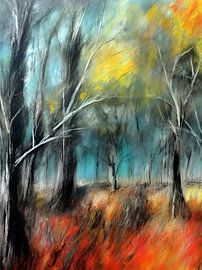 Pastellfarbener Wald 5