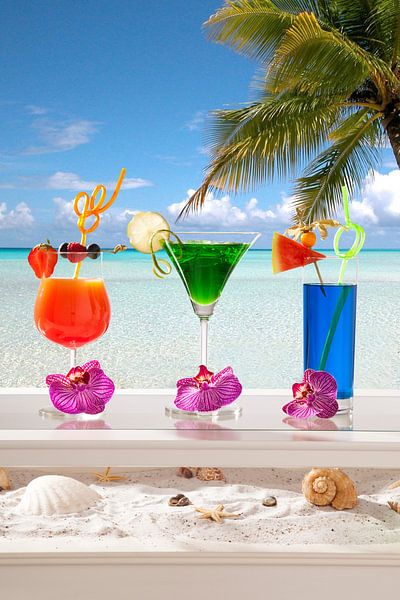 Gezellige uitstraling van  beach cocktails van Henny Brouwers