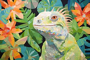 Geometric Chameleon by De Mooiste Kunst