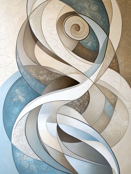 Beige Spirale von Moderne Kollektion