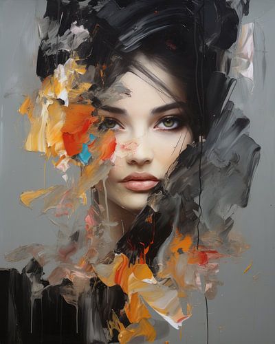 Modern and abstract portrait