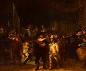Rembrandt van Rijns Nachtwache in Rot