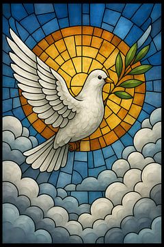 Vrijheidsduif schilderij. van Johannes