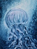 Jellyfish from the raging waves