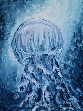 Jellyfish from the raging waves by Greetje van den Geest