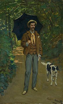 Portret van Victor Jacquemont met parasol, Claude Monet