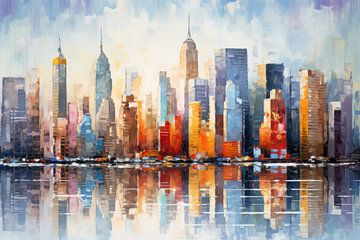 New York in abstract art by Thea
