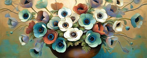 Flower Vase | Anemones in a Cosy Vase