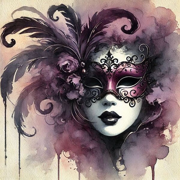 Venetiaans masker van Nicolette Vermeulen