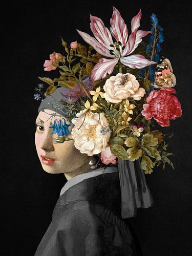 Meisje met de Parel - the Ambrosius Bosschaert Edition van Marja van den Hurk