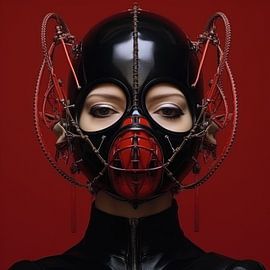 Very beautiful woman in bizarre fetish hi fashion style by Art Bizarre