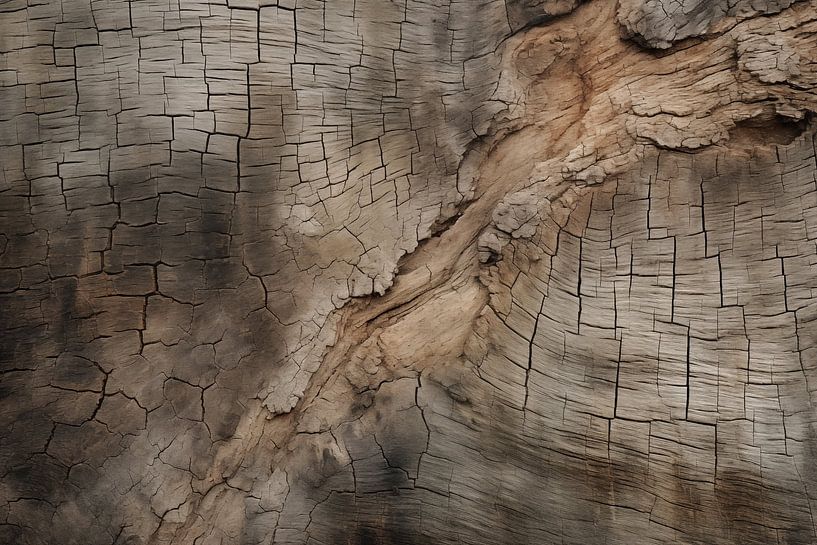 La surface rugueuse et érodée de l'art du tronc d'arbre Design par Animaflora PicsStock