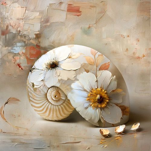 Floral Seashell