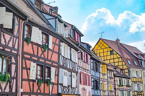 Colmar La Petite Venise vue de la rue dans l'Alsace française sur Sjoerd van der Wal Photographie
