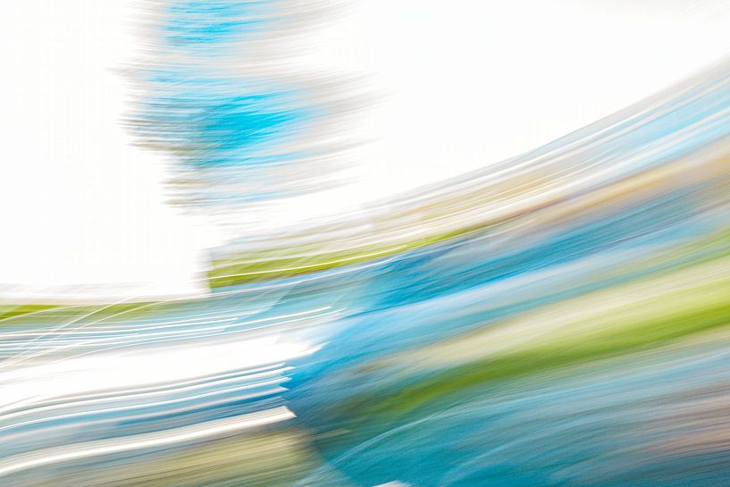 White and blue in speed by Jan Peter Jansen