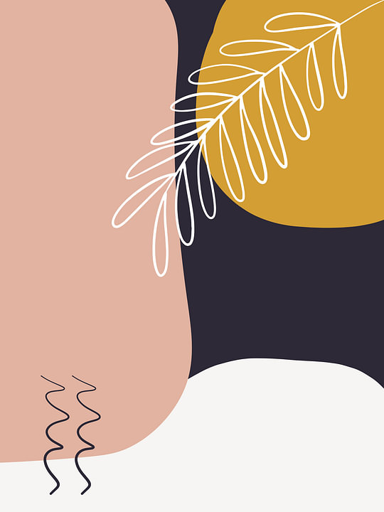 Abstracte Botanische Print van <span class="secondary-font">MDRN HOME</span>