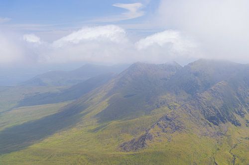 View from Carrauntoohil of Carrantuohill (Iers-Gaelisch: Corrán Tuathail) Ierland