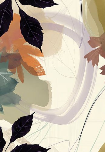 Blätter, Flugzeuge & Linien