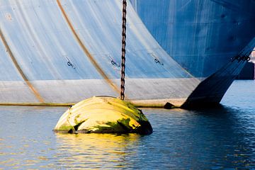 Aan de boeien in de Waalhaven van scheepskijkerhavenfotografie