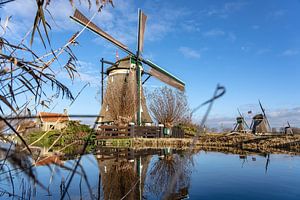 Le quadrangle du Moulin dans le Tweemanspolder près de Zevenhuizen sur la rivière Rotte. sur Jaap van den Berg