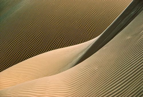 Close-up sand dune. Sahara desert.