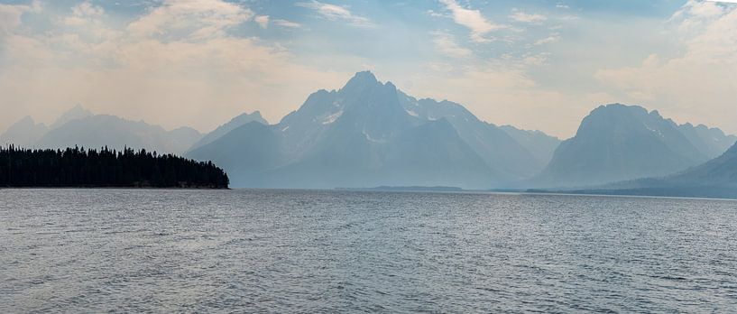 Grand Teton National Park, USA, panorama Jackson Lake by Jeroen van Deel