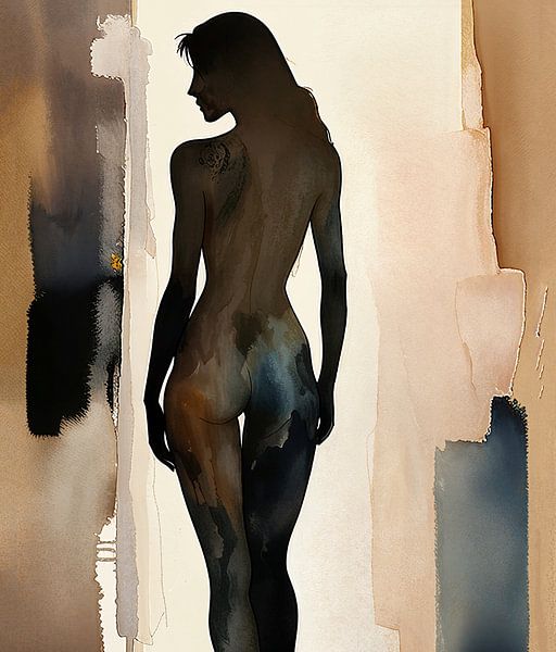 Silhoutte of a Nude by Eye catching paintings