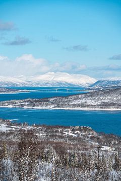 Winterlandschap bij Tromso van Leo Schindzielorz