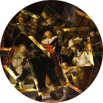 De Moderne Nachtwacht - Rembrandt van Rijn van Lia Morcus