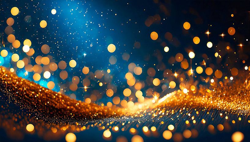 Weihnachtsterne mit Gold von Mustafa Kurnaz