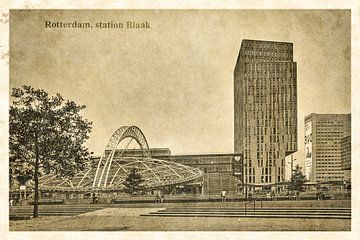 Vintage Ansichtskarte: Rotterdam Blaak