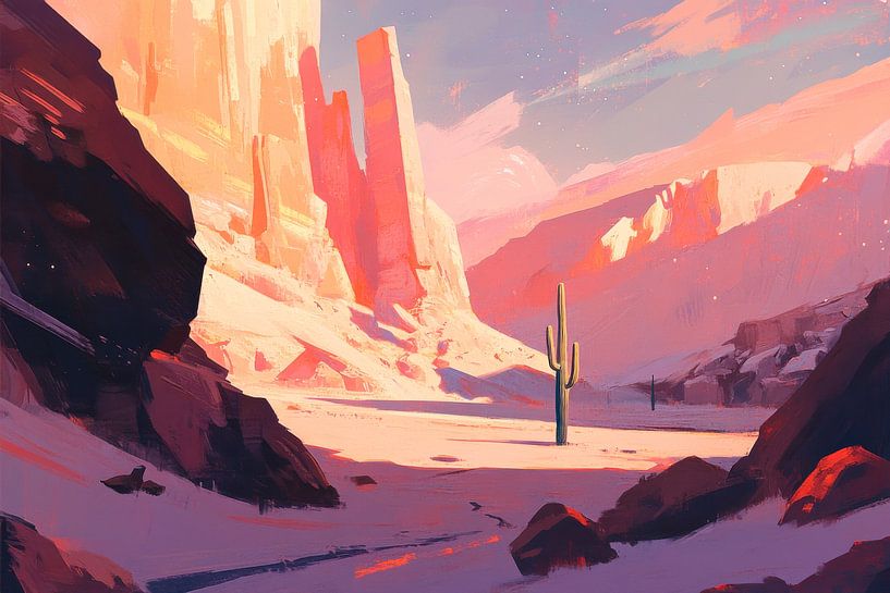 Desert landscape by Poster Art Shop