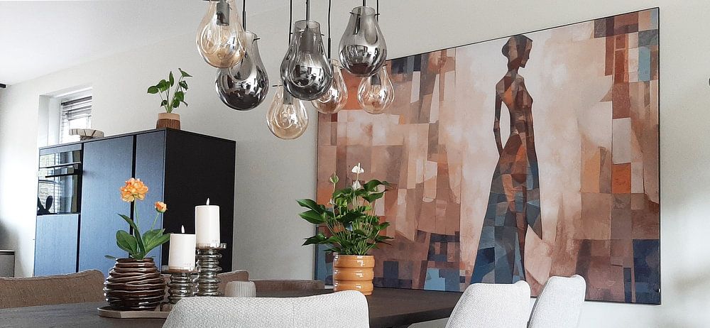 Painting Abstract Female Figure - "Peace"  by ARTEO Paintings 