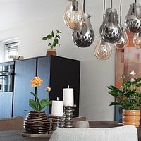 Klantfoto: Schilderij Abstract Female Figure - "Peace" van ARTEO Schilderijen, als ArtFrame