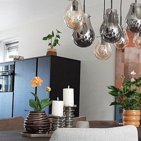 Klantfoto: Schilderij Abstract Female Figure - "Peace" van ARTEO Schilderijen, als ArtFrame