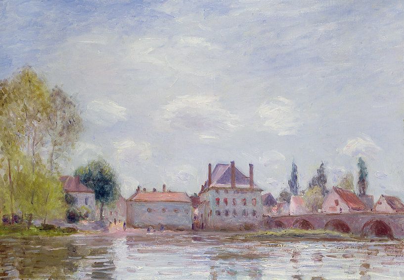 Alfred Sisley,The bridge of Moret sur Loing by finemasterpiece